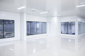 Clean wall panels in a food processing facility