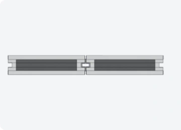 Aluminum center joint cross section
