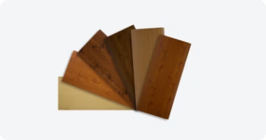 Fan of available solid metal siding colors