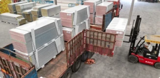 Cleanroom panels prepared for bulk shipment