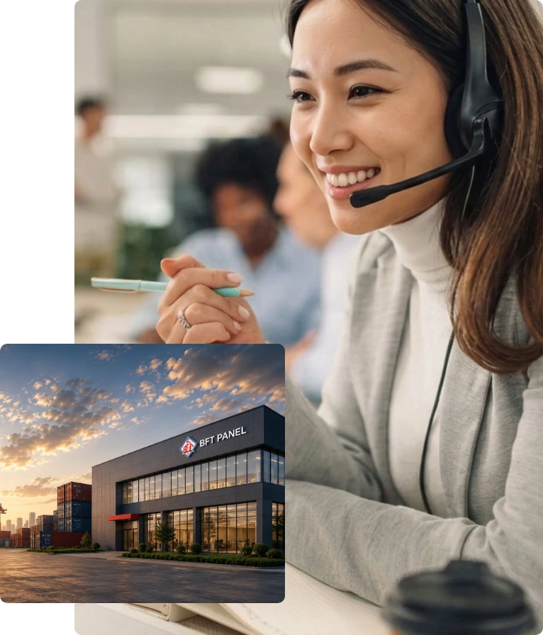 Customer support for exterior facade projects